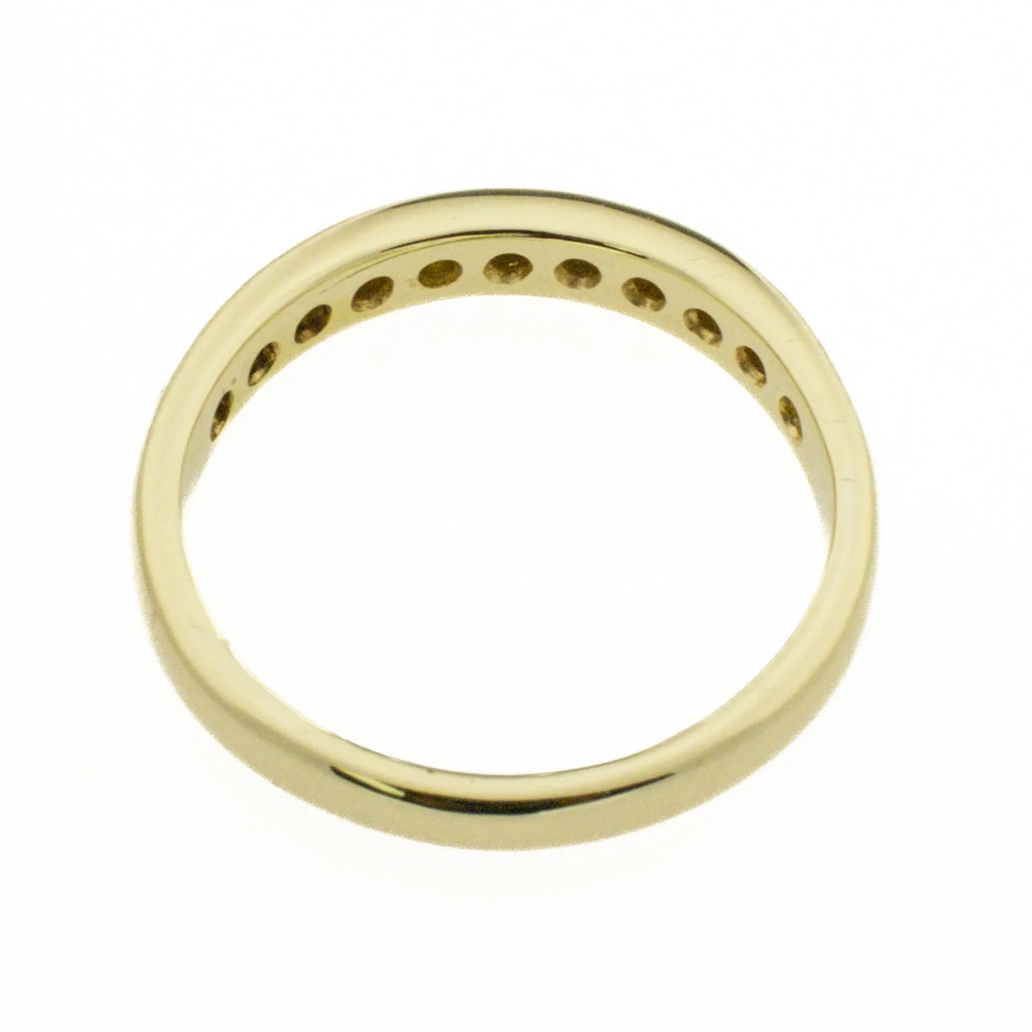 0.22ctw Diamond Accented Wedding Band in 14K Yellow Gold - Size 6.25