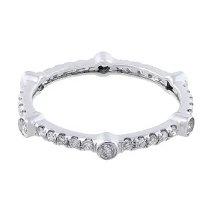 18k White Gold 0.43ctw Diamond Eternity Band