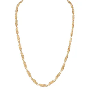 1970's 14 Karat Yellow Gold Nugget Organic Vintage Chain Link Necklace