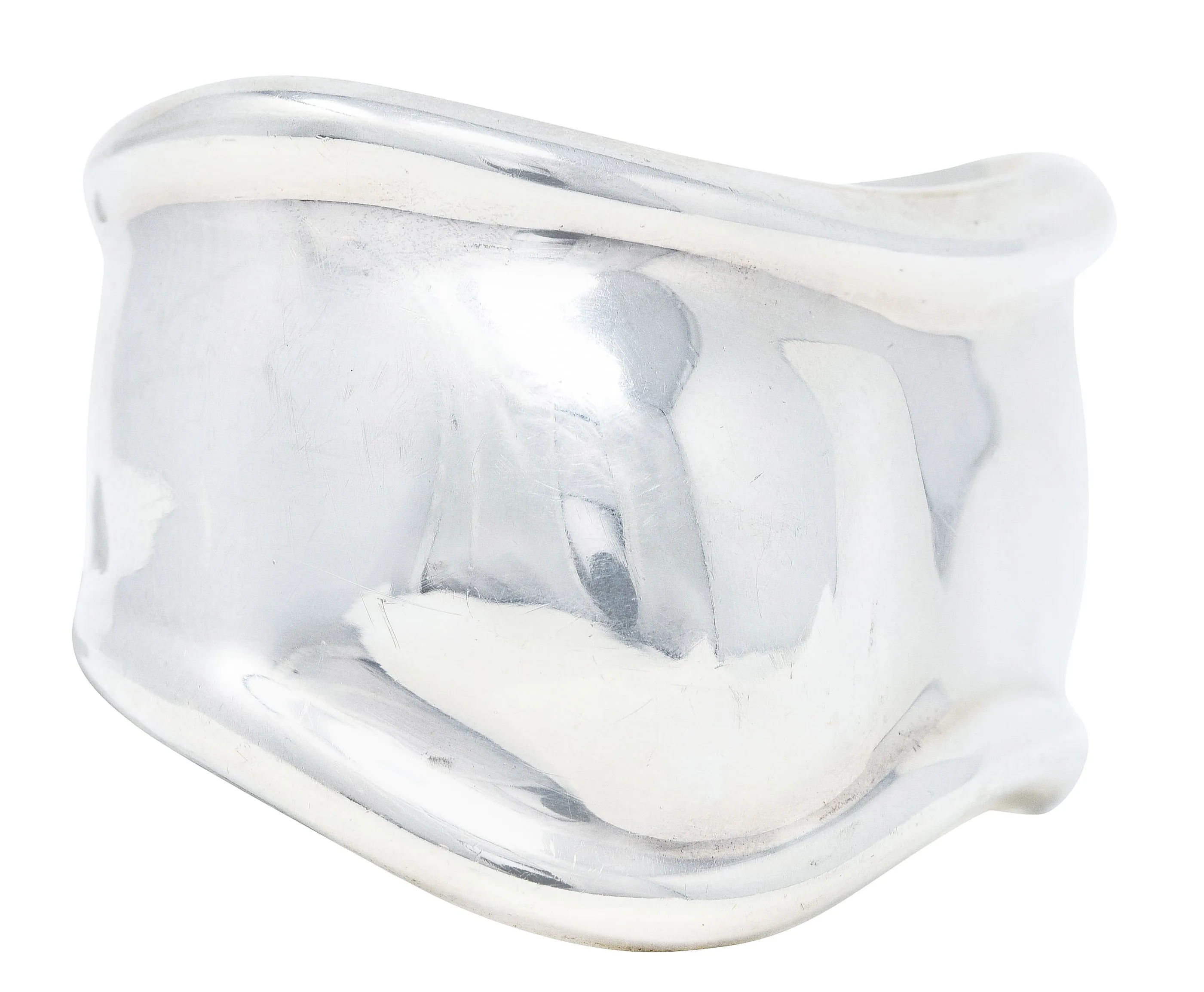 1978 Elsa Peretti Tiffany & Co. Italy Sterling Silver 41 MM Bone Cuff Bracelet