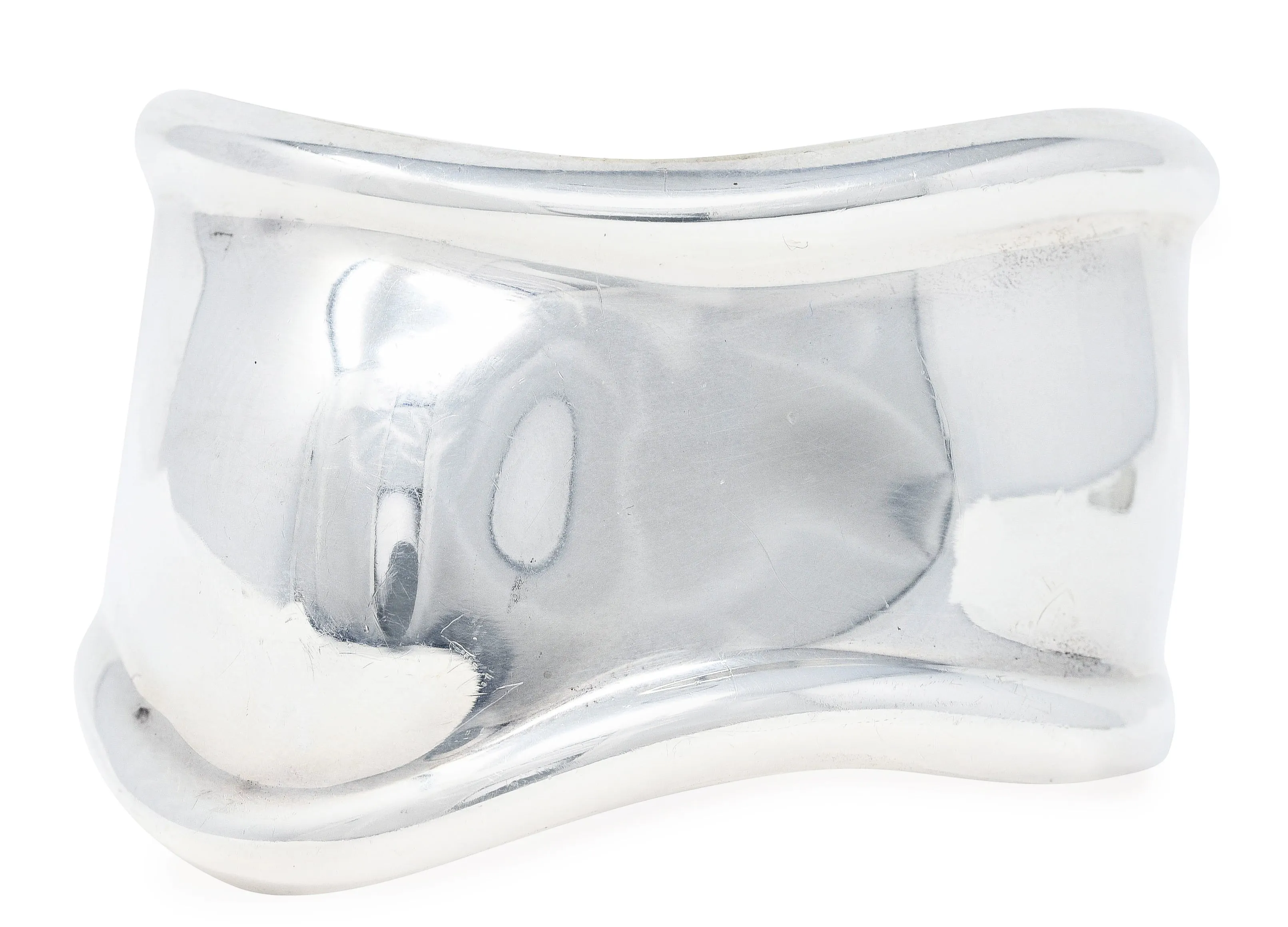 1978 Elsa Peretti Tiffany & Co. Italy Sterling Silver 41 MM Bone Cuff Bracelet