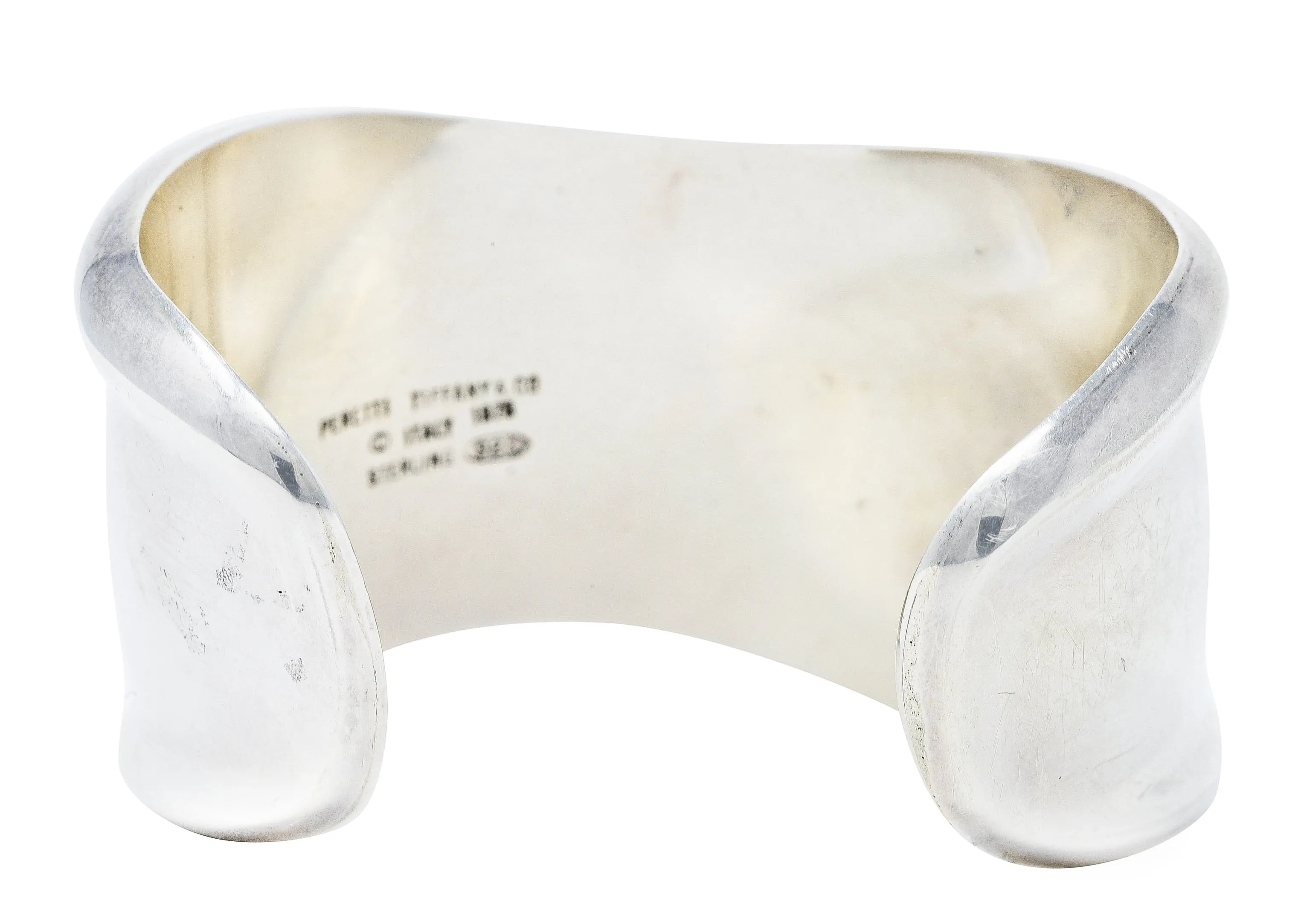1978 Elsa Peretti Tiffany & Co. Italy Sterling Silver 41 MM Bone Cuff Bracelet