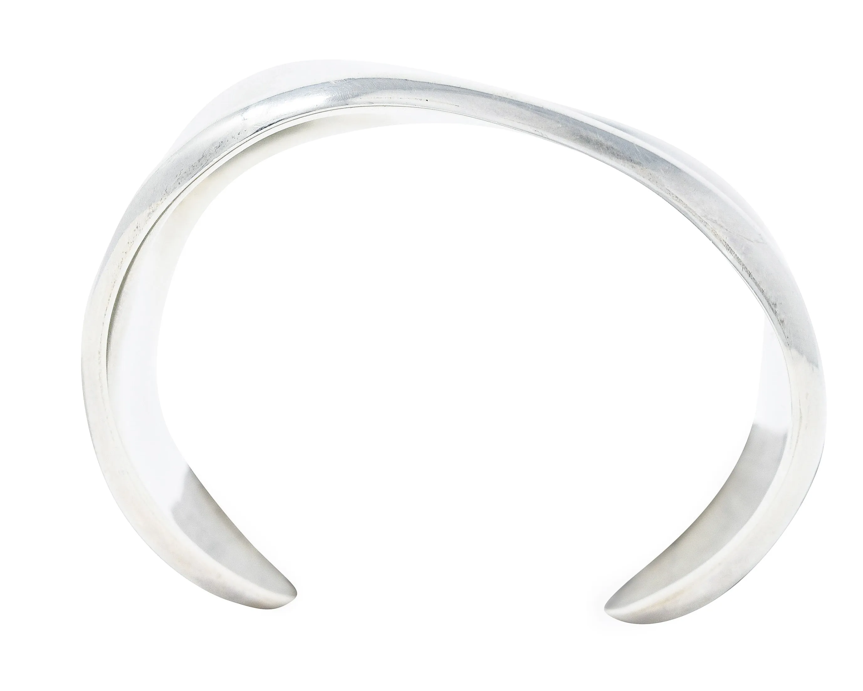 1978 Elsa Peretti Tiffany & Co. Italy Sterling Silver 41 MM Bone Cuff Bracelet