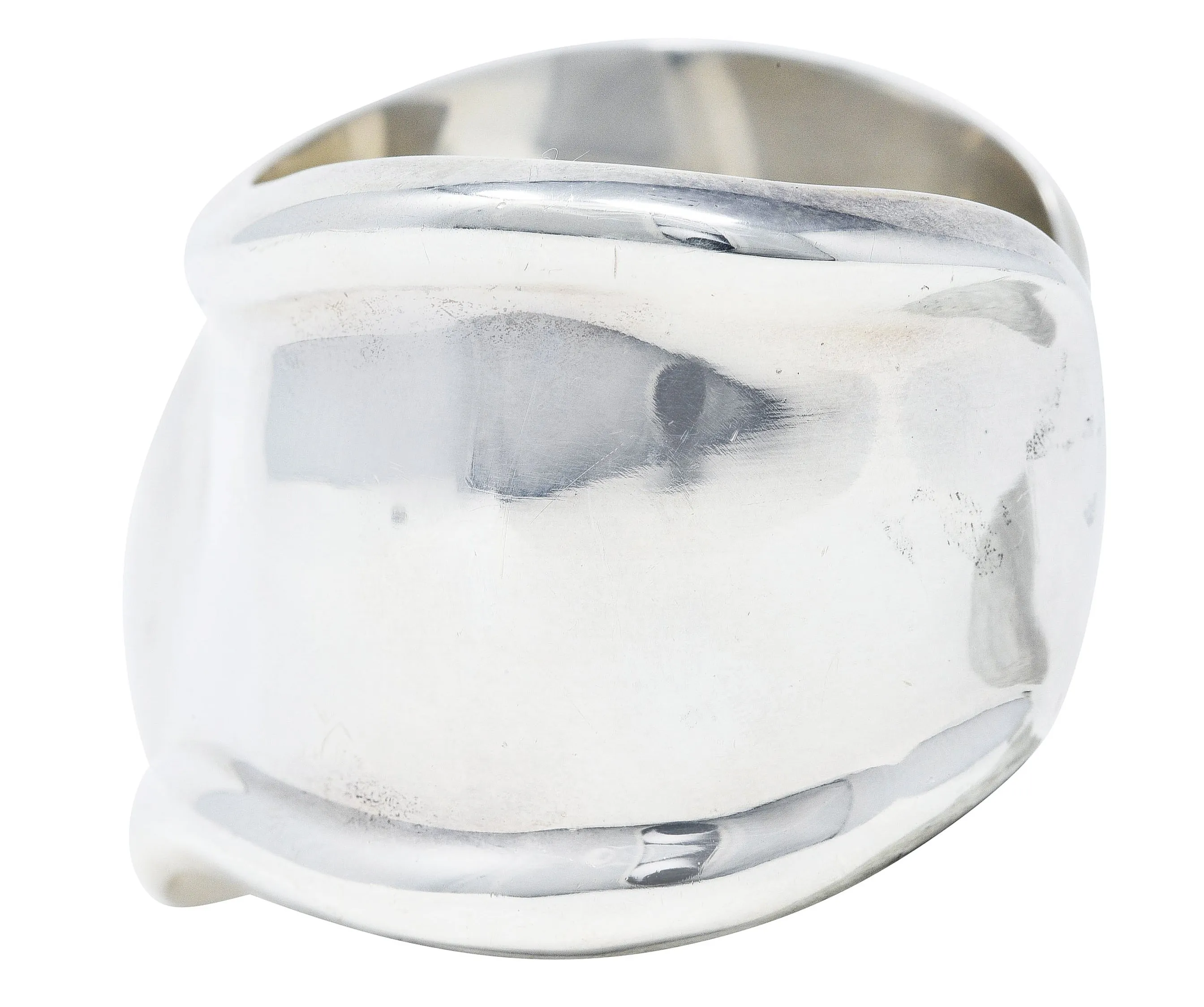 1978 Elsa Peretti Tiffany & Co. Italy Sterling Silver 41 MM Bone Cuff Bracelet