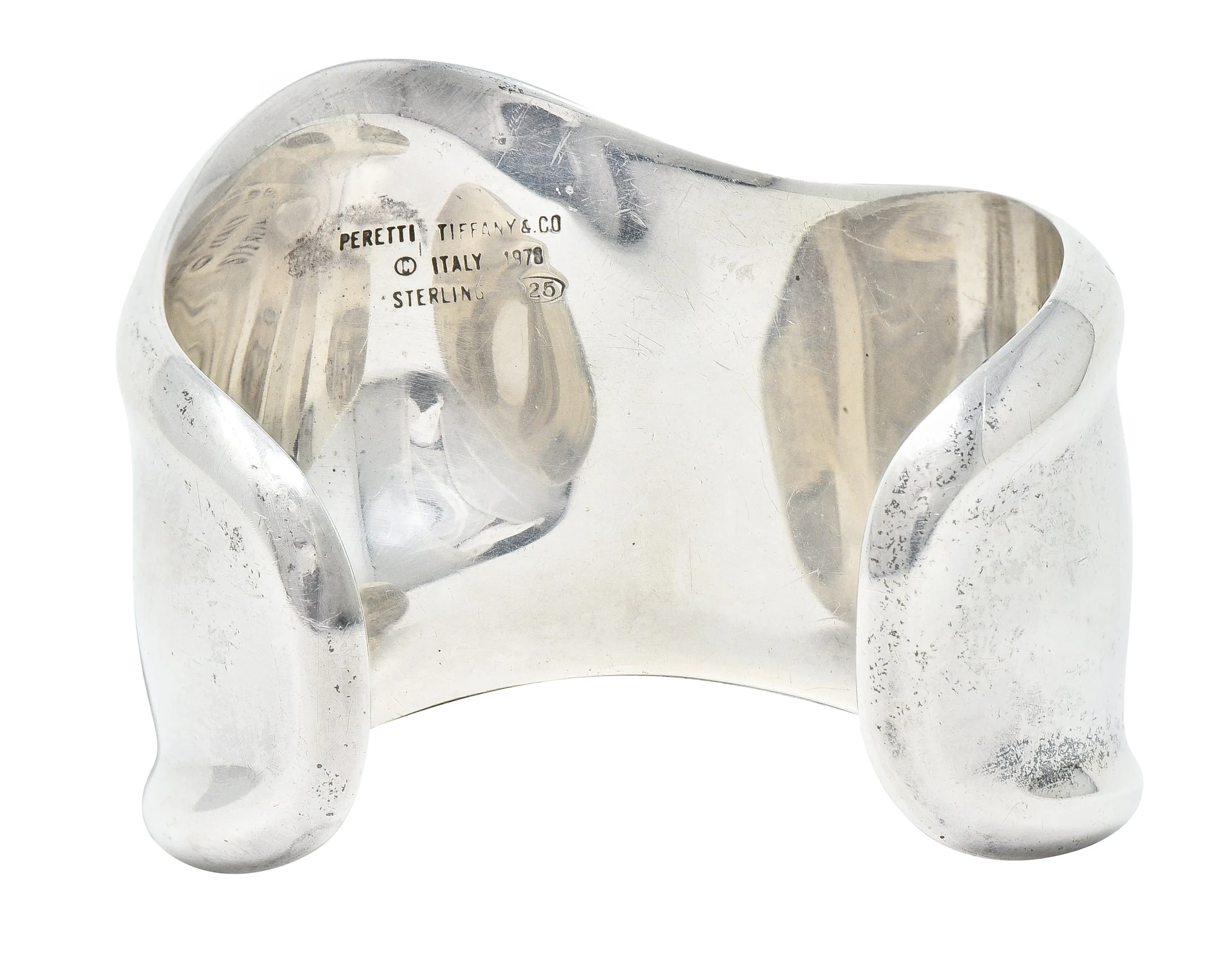 1978 Vintage Elsa Peretti Tiffany & Co. Sterling Silver 41 MM Small Bone Cuff Bracelet