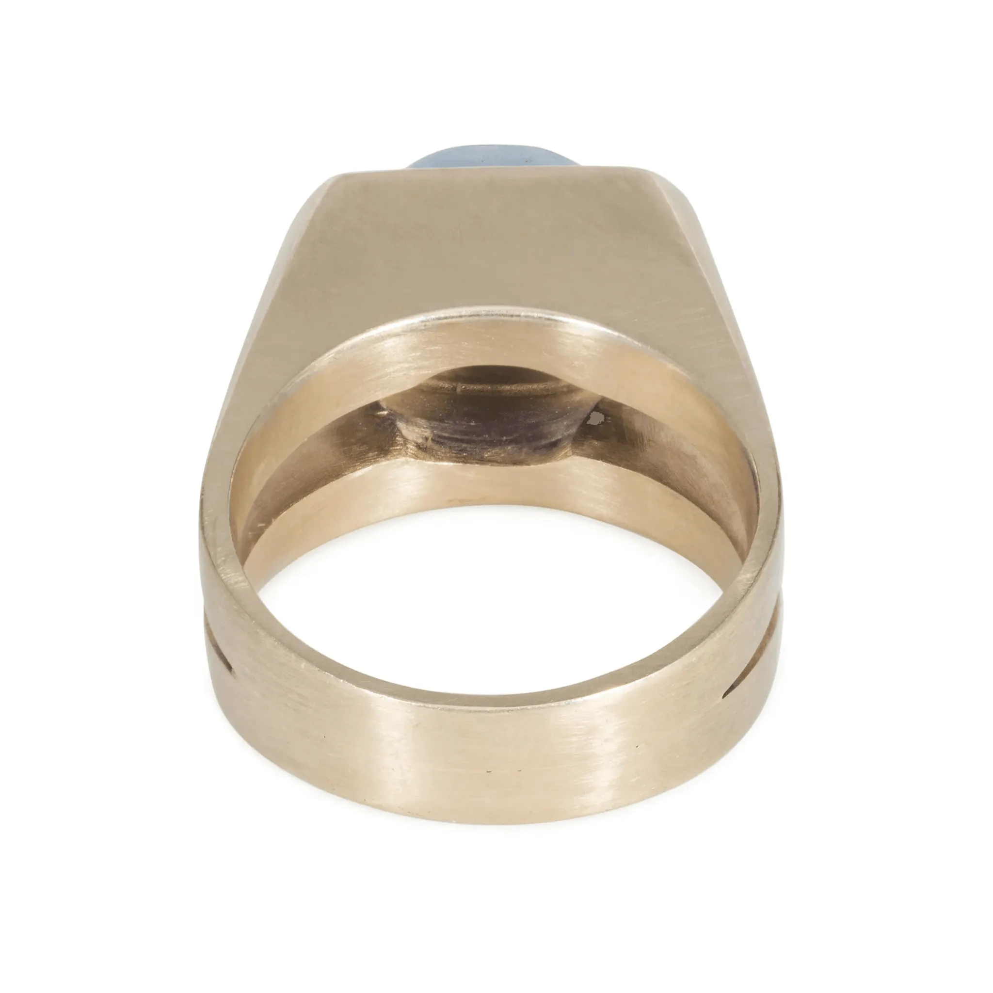 1980s 18KT White & Yellow Gold Sapphire Ring