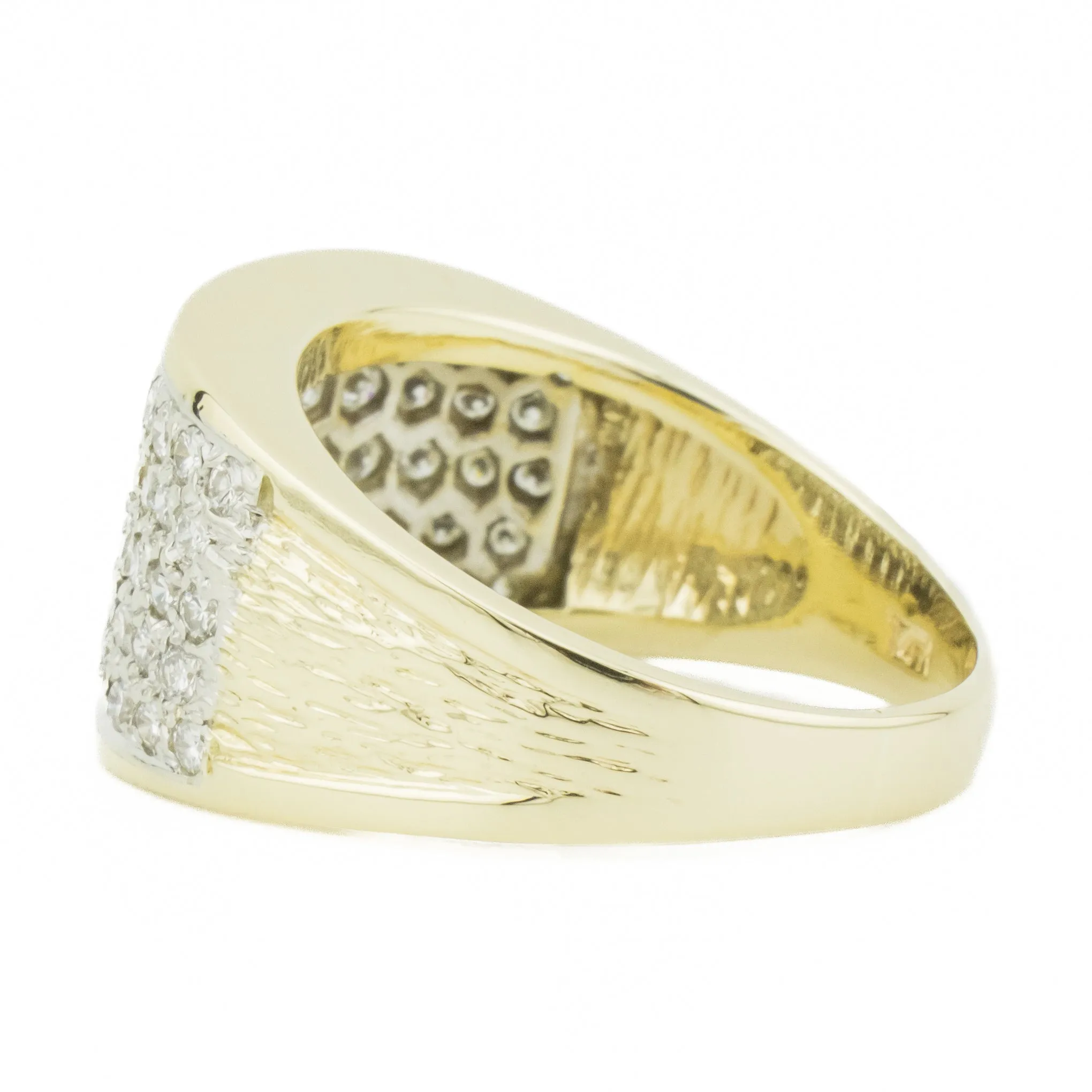 2.00ctw Round Diamond Pave Ring in 14K Yellow Gold - Size 9.5