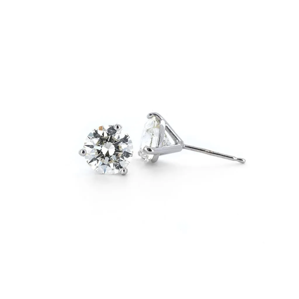 2.50ctw Lab-Grown Diamond Stud Earrings  14K White Gold