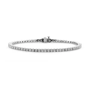 4.00ctw Round Diamond Tennis Bracelet - White Gold