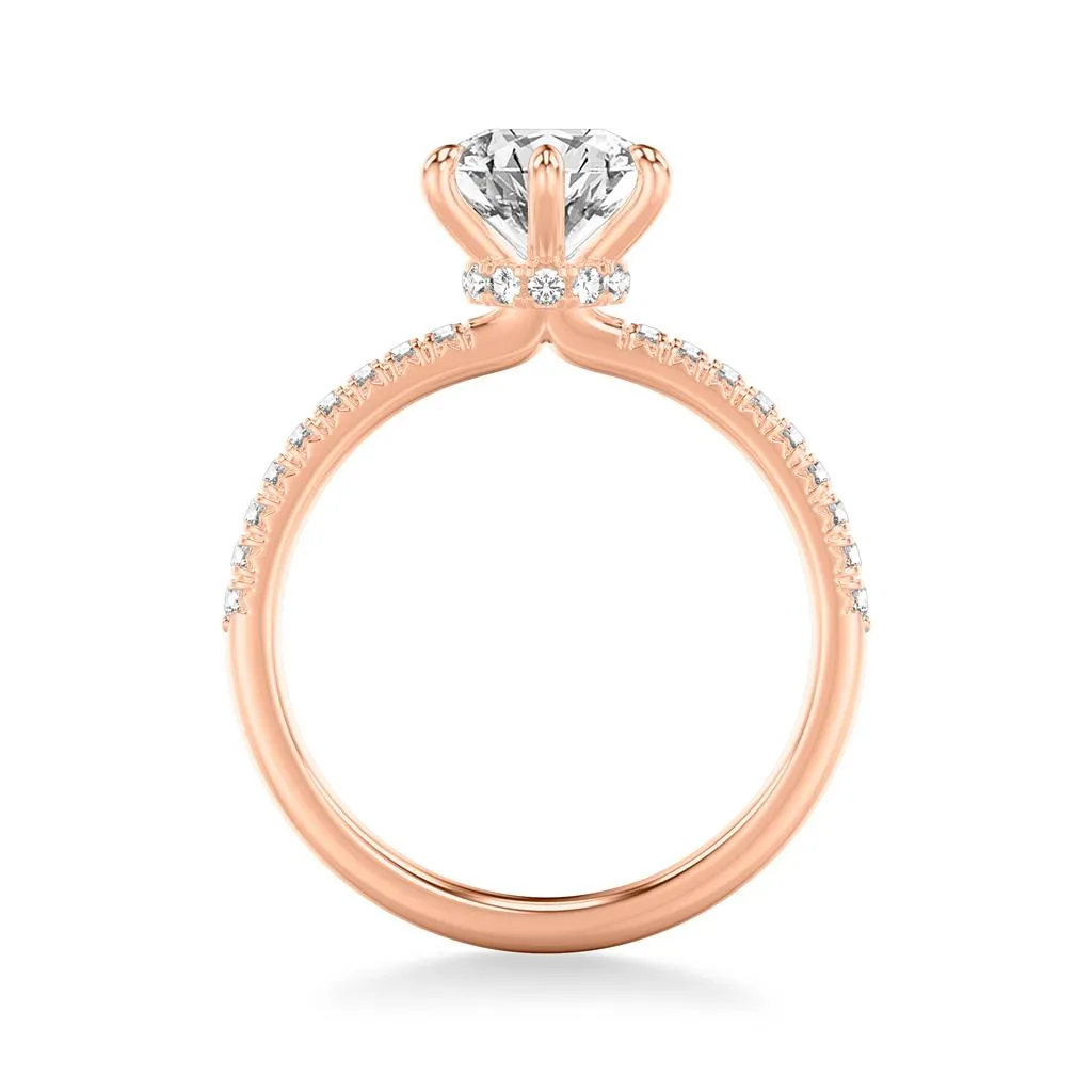6 Prong Diamond Collar Setting