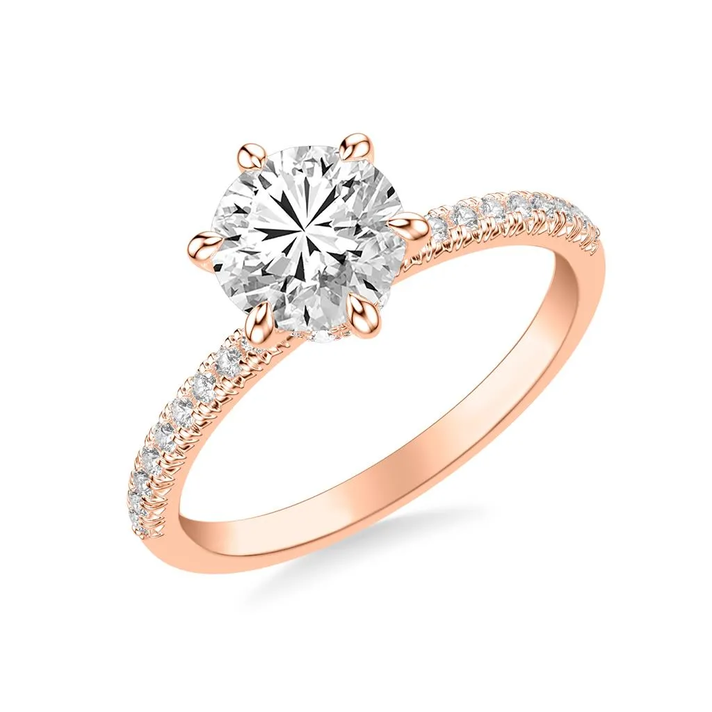 6 Prong Diamond Collar Setting