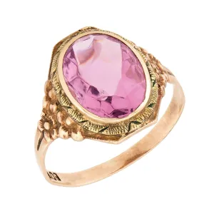 Art Deco 10k Amethyst Ring