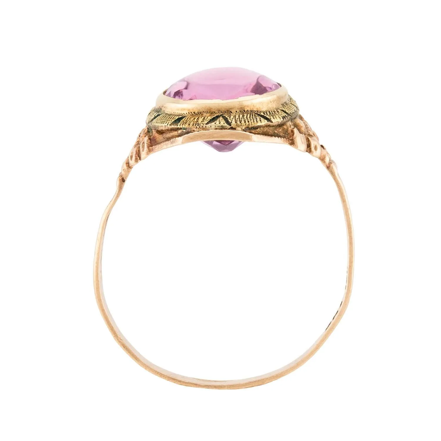 Art Deco 10k Amethyst Ring