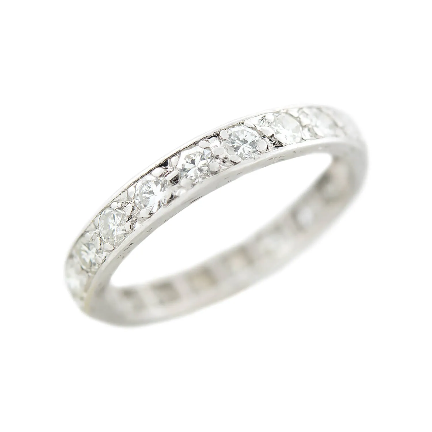 Art Deco Platinum Diamond Eternity Band