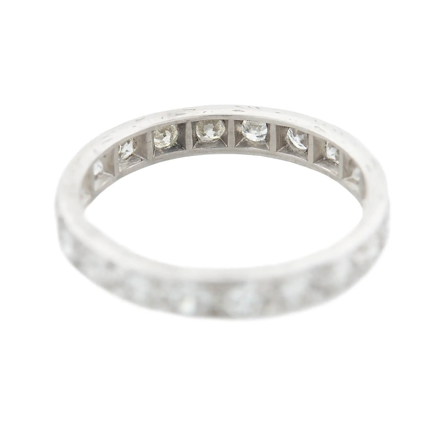 Art Deco Platinum Diamond Eternity Band