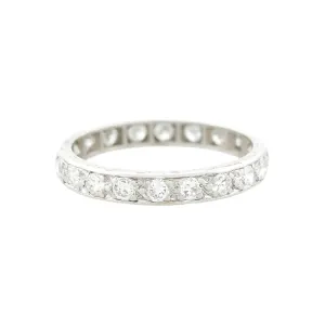 Art Deco Platinum Diamond Eternity Band