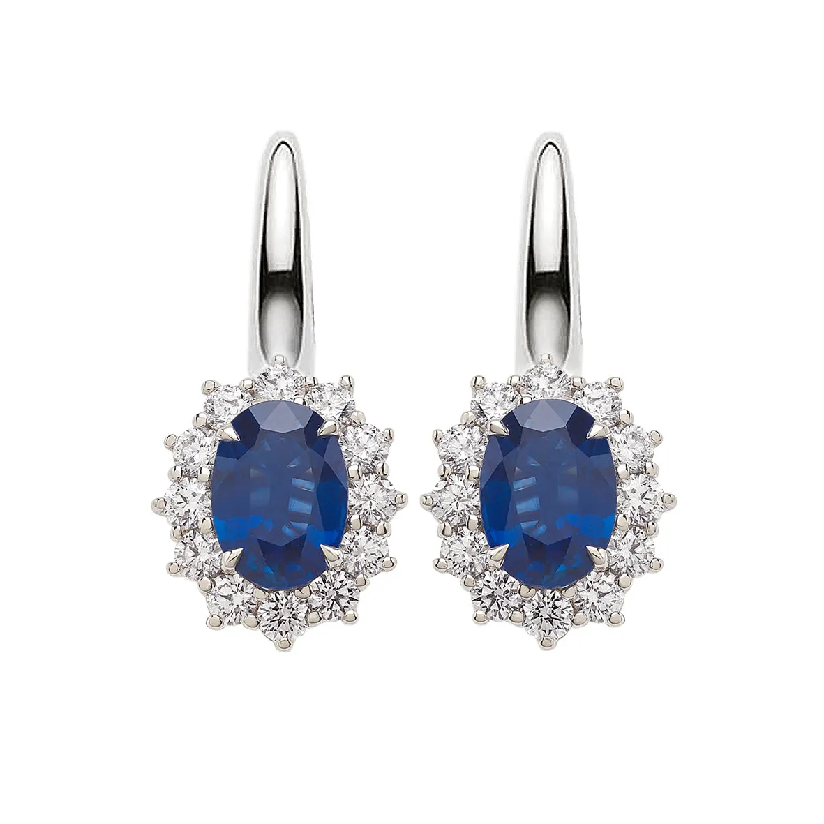 Bandiera Jewellers Diamond & Sapphire Earrings 16320LOBDZ