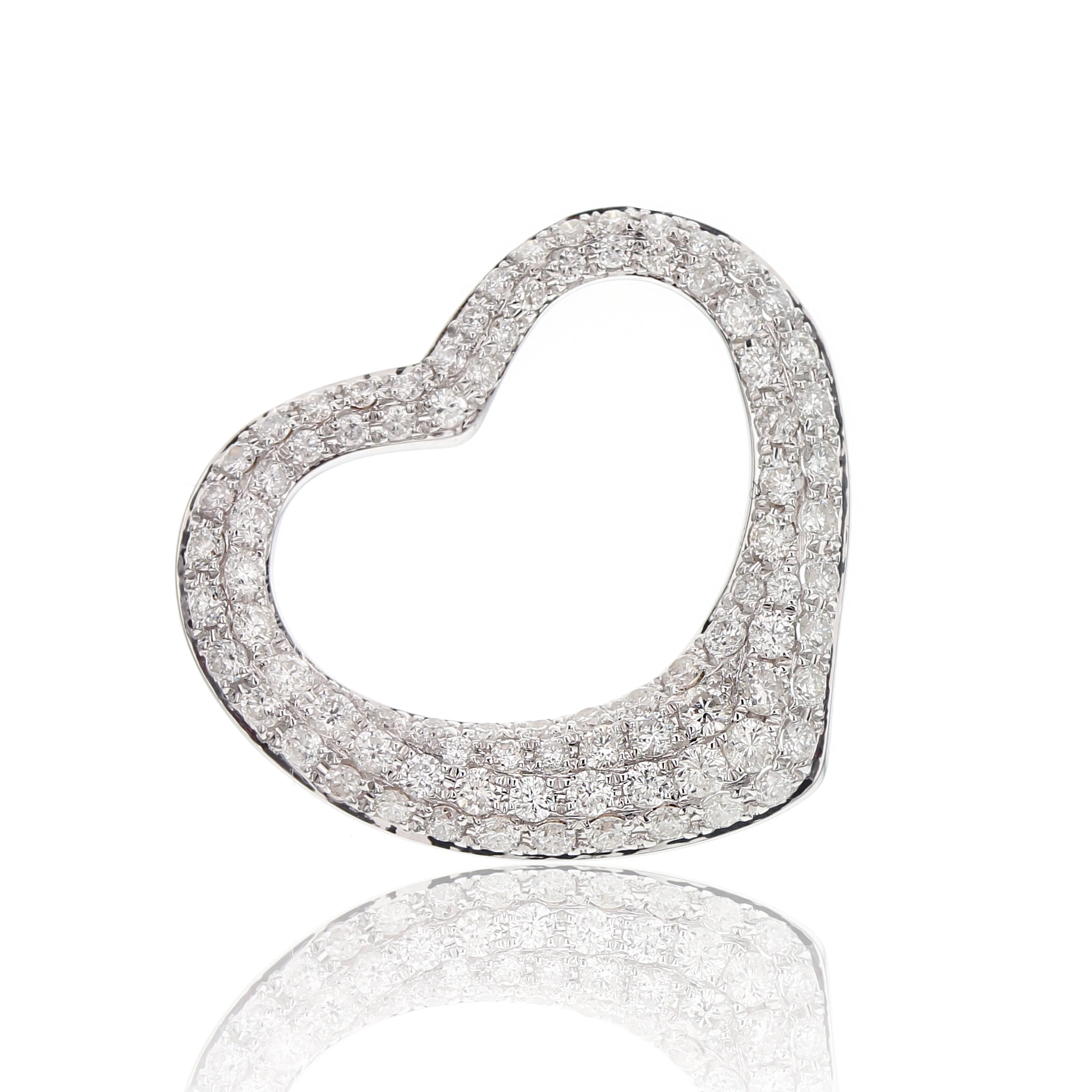 Bandiera Jewellers Diamond Heart Pendant 0.75ct APD-15992