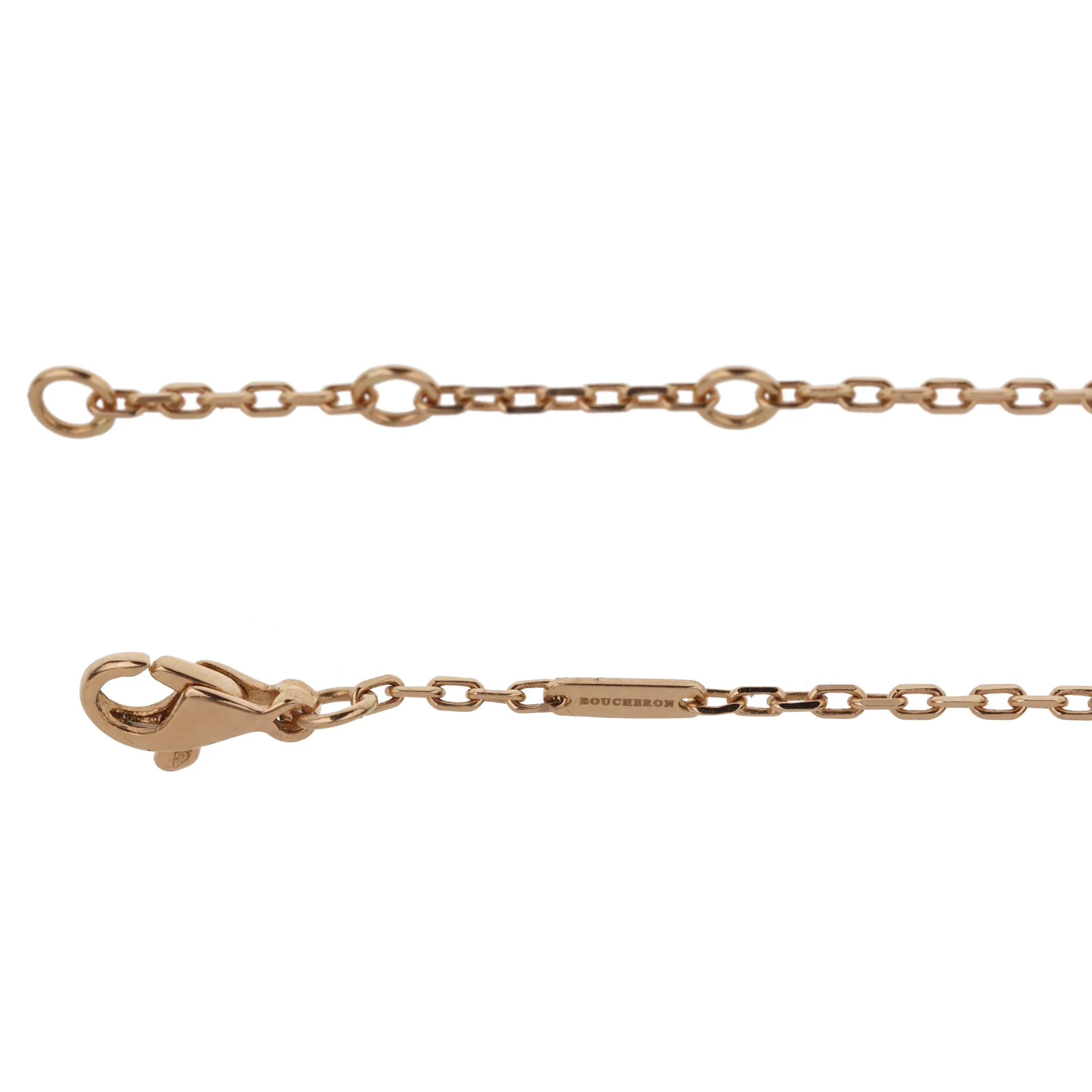 Boucheron Delilah 18k Rose Gold Pendant Drop Necklace