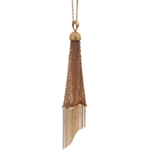 Boucheron Delilah 18k Rose Gold Pendant Drop Necklace