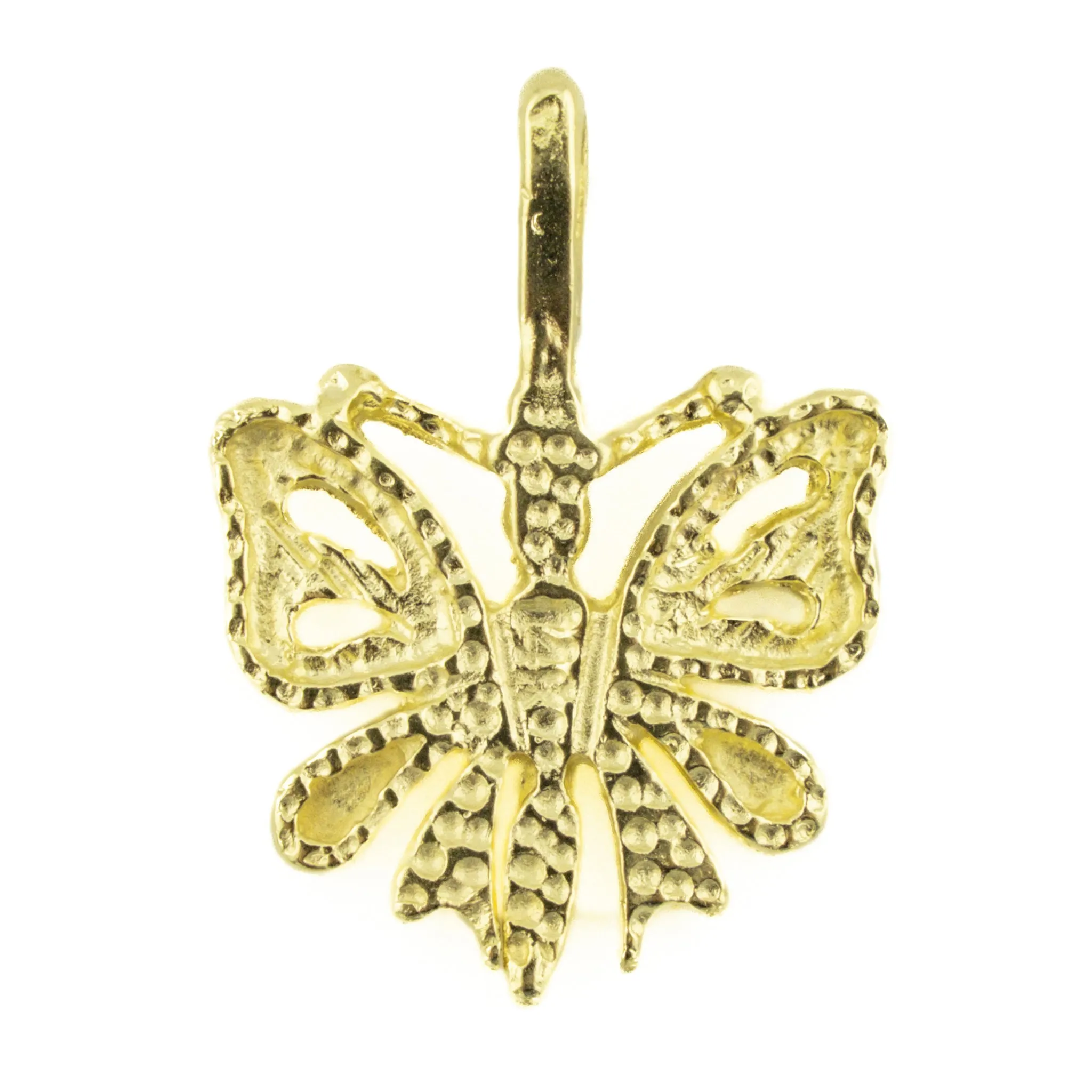 Butterfly Gold Pendant in 14K Yellow Gold - 1.3 Grams