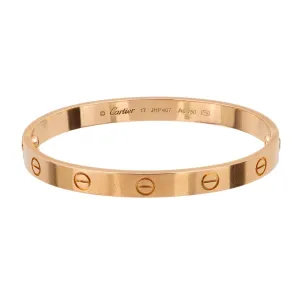 Cartier 18k rose gold Love bracelet