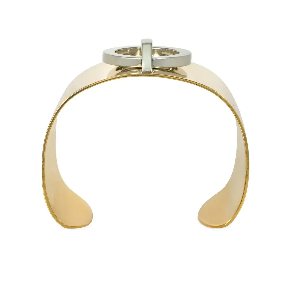 Cartier France 1970s 18KT White & Yellow Gold Bracelet