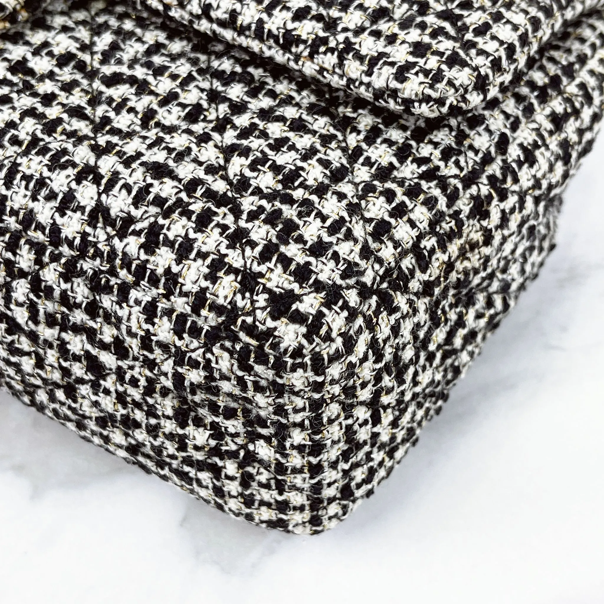 Chanel Shoulder Bag Houndstooth Tweed