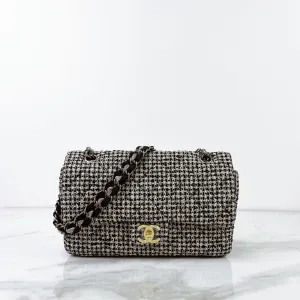 Chanel Shoulder Bag Houndstooth Tweed