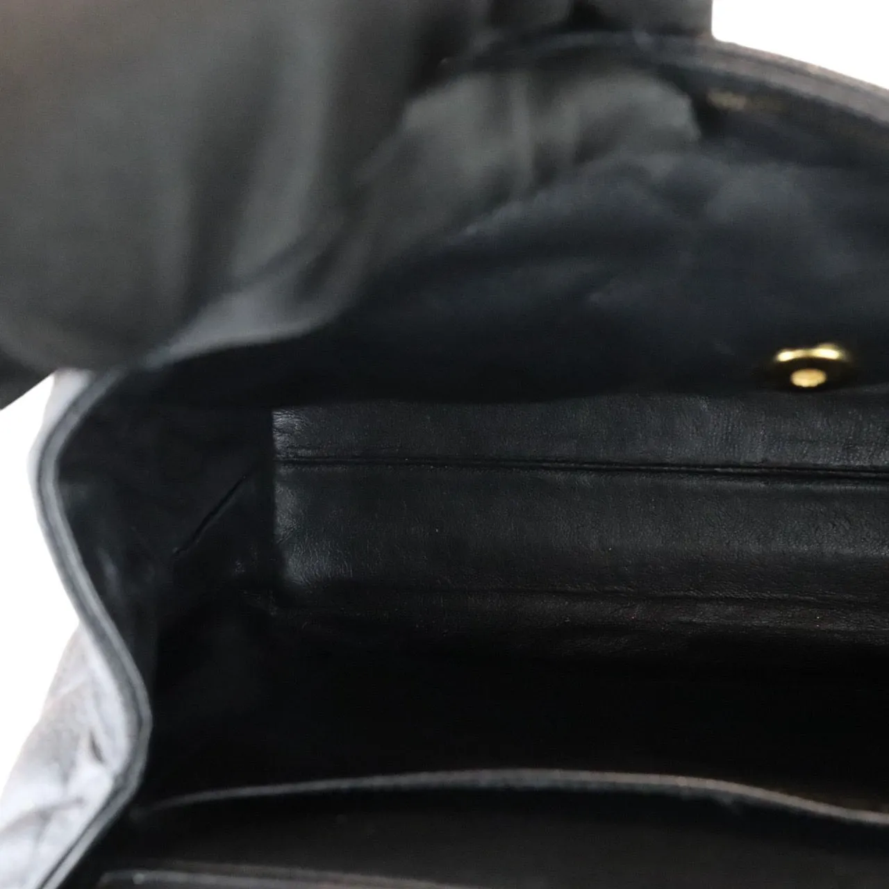 CHANEL Vintage Kelly Flap Caviar Black 24k GHW