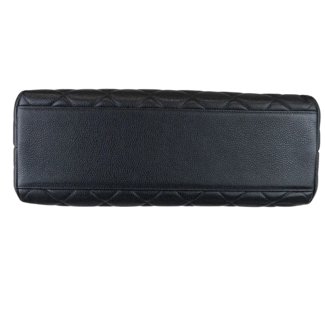 CHANEL Vintage Kelly Flap Caviar Black 24k GHW
