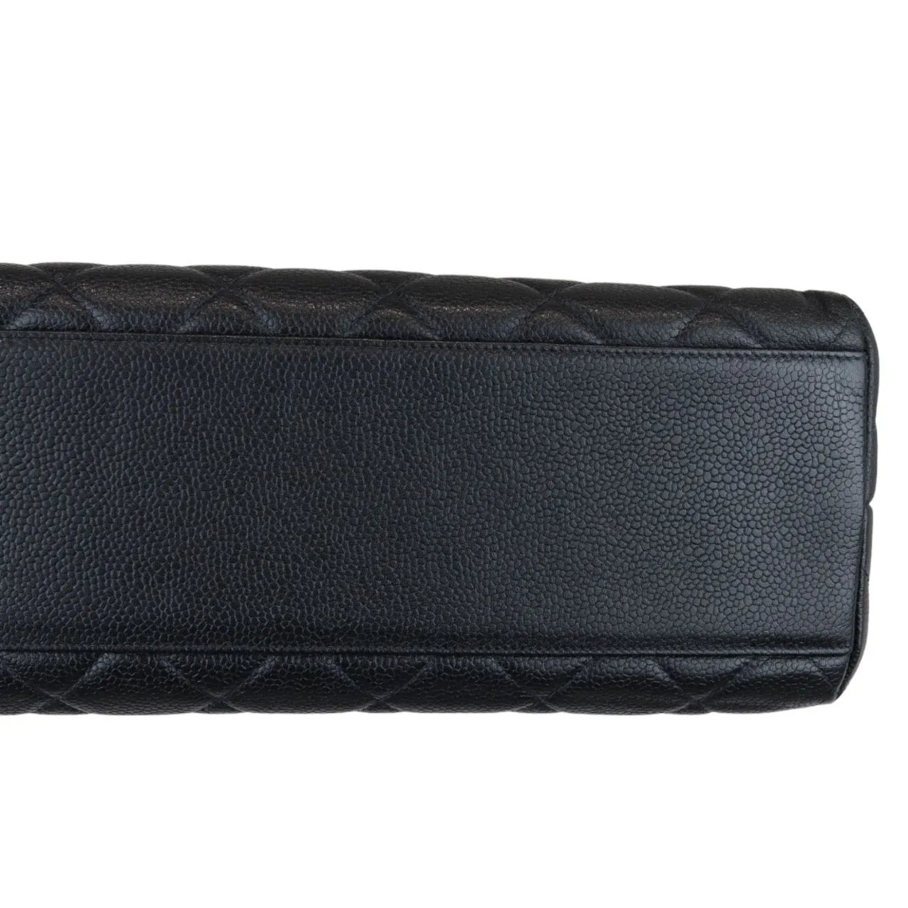 CHANEL Vintage Kelly Flap Caviar Black 24k GHW