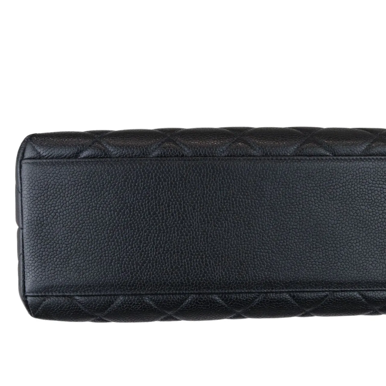 CHANEL Vintage Kelly Flap Caviar Black 24k GHW