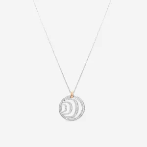 Damiani 18K White & Rose Gold Diamond Pendant Necklace 20023973