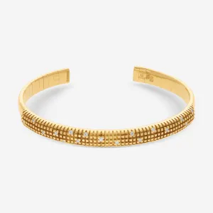 Damiani 18K Yellow Gold Diamond Bangle Bracelet 20038901