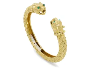 David Webb 'Kingdom' Collection Greek Lion Bangle in 18K Gold