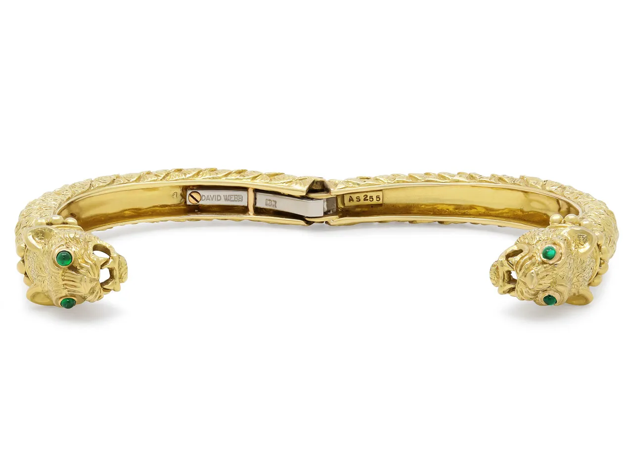 David Webb 'Kingdom' Collection Greek Lion Bangle in 18K Gold