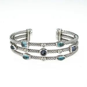 David Yurman Confetti Diamond Cuff in Sterling Silver