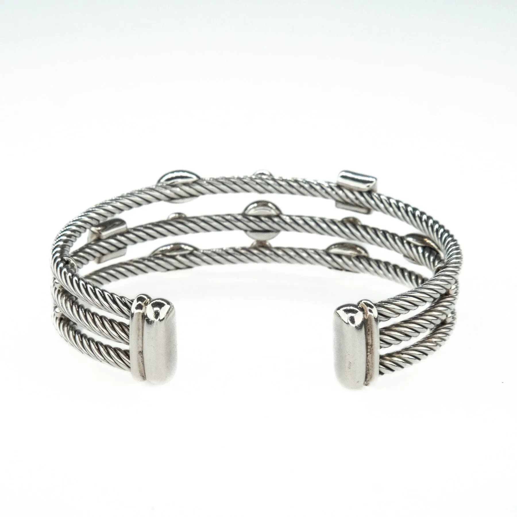 David Yurman Confetti Diamond Cuff in Sterling Silver