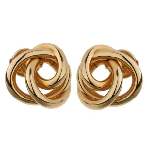 De Grisogono Love Knot 18k Rose Gold Stud Earrings