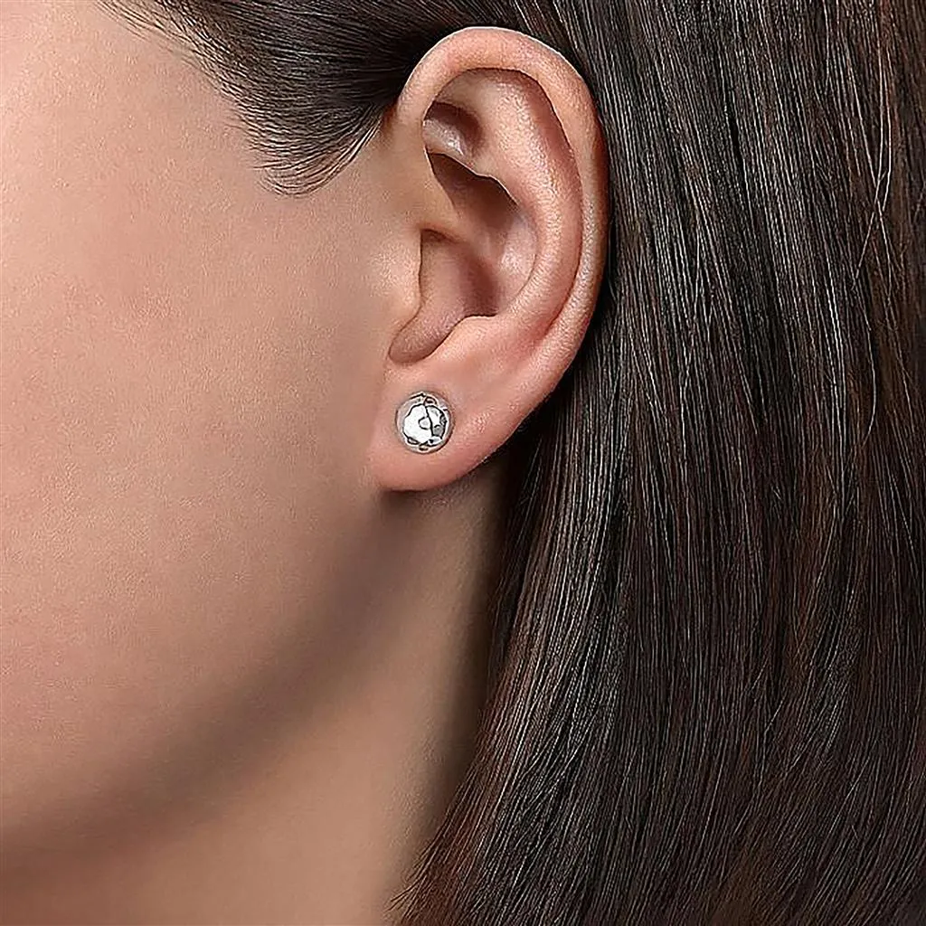 Dome Stud Earrings - Sterling Silver