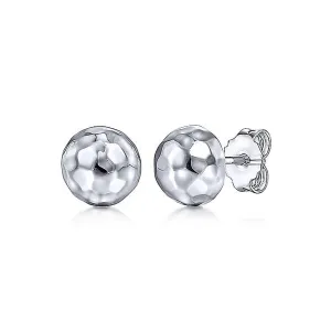 Dome Stud Earrings - Sterling Silver