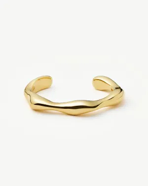 Eny Puffy Cuff Bracelet | 18k Gold Plated