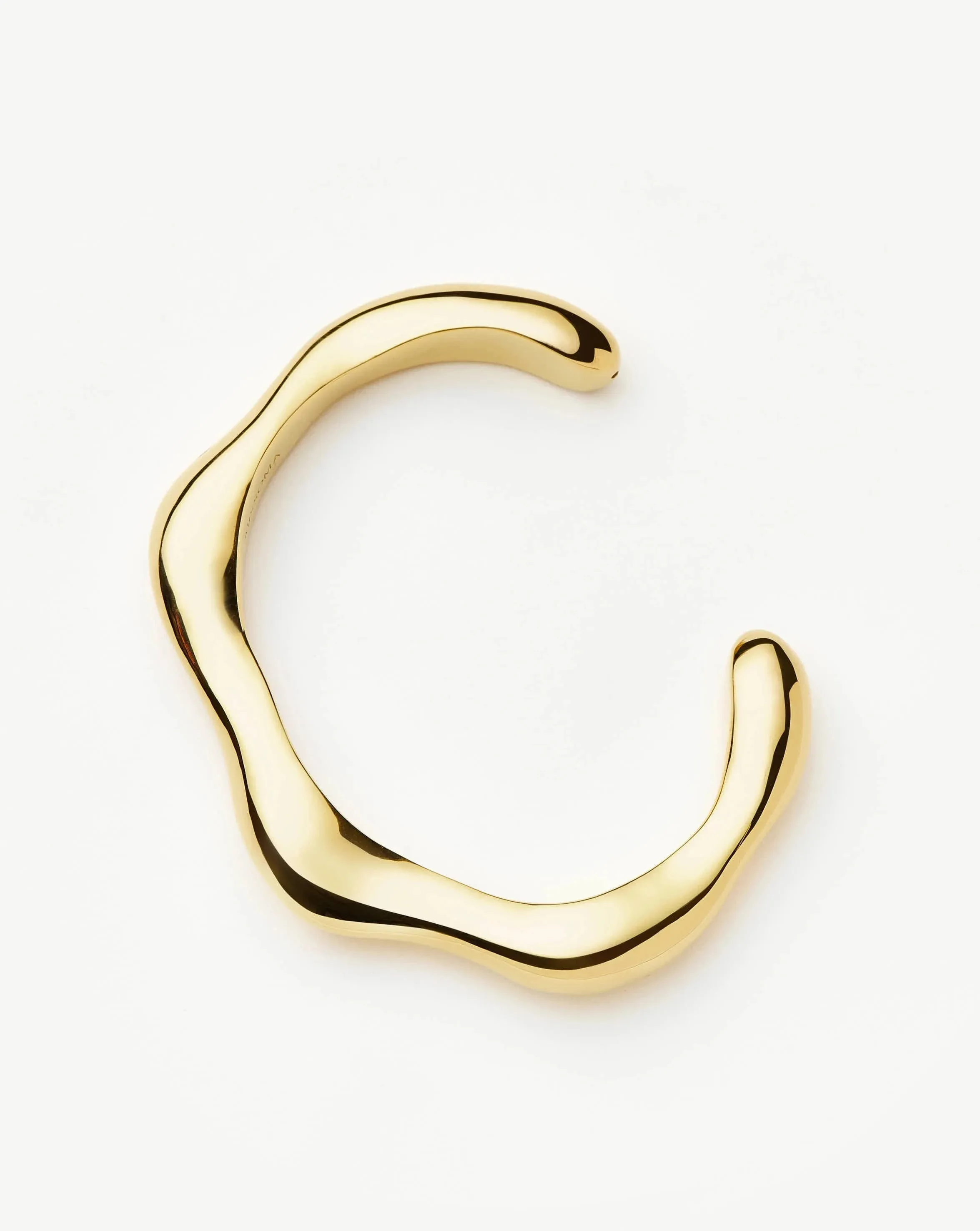 Eny Puffy Dome Statement Cuff Bracelet | 18k Gold Plated