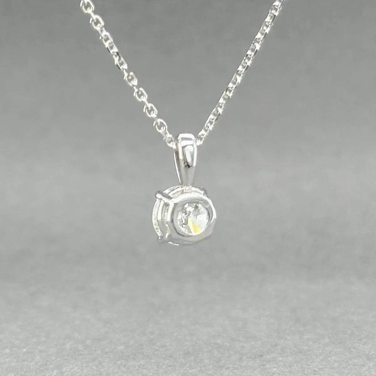 Estate 14K W Gold 0.68ct H/I1 Diamond Pendant