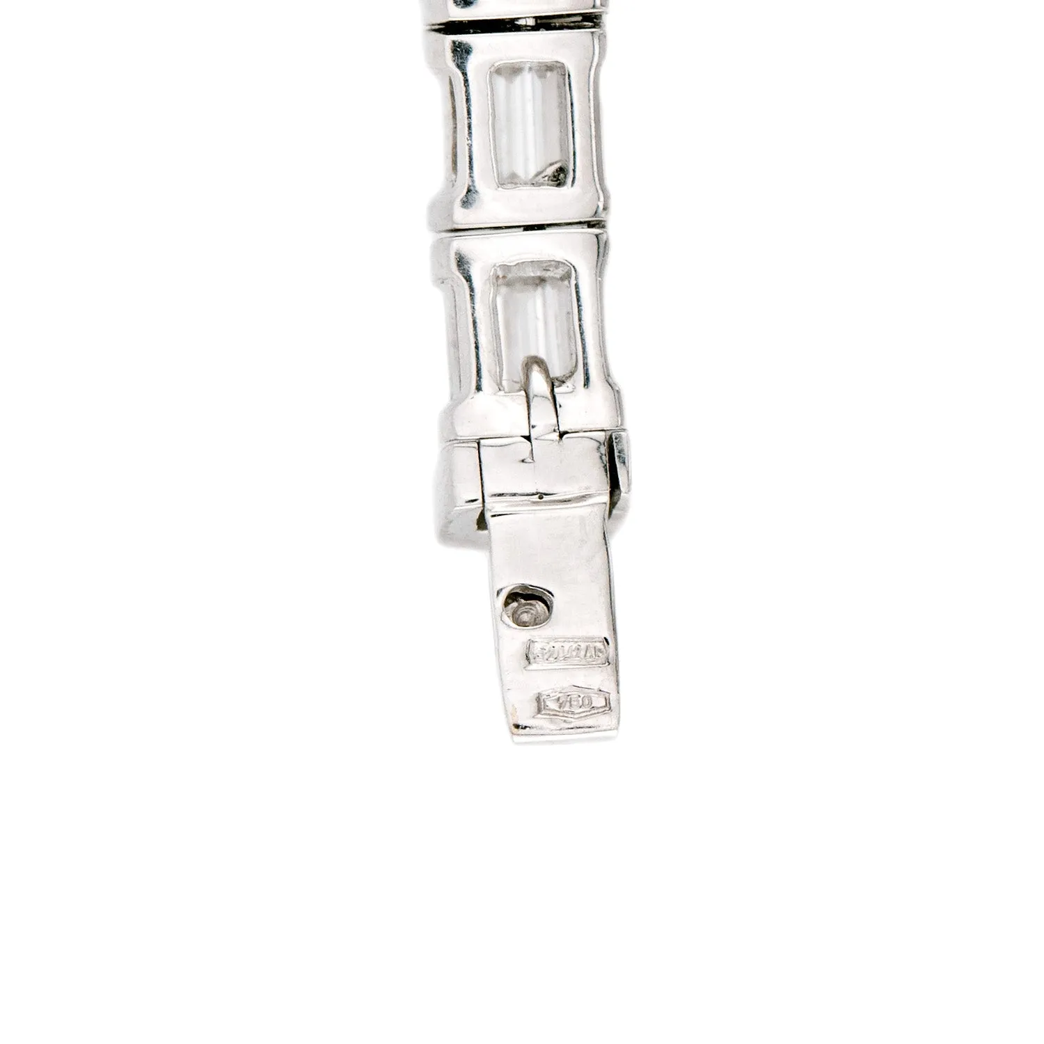 Estate Italian 18k 11.50ctw Diamond Riviera Necklace