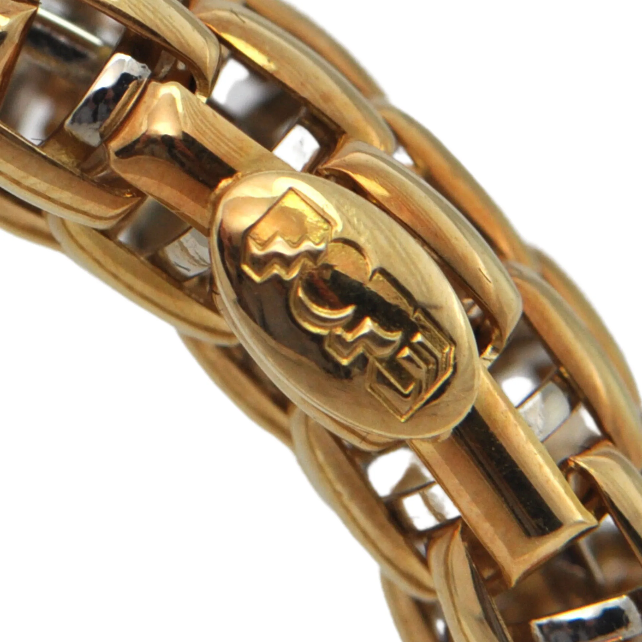 Estate Italian 'Fope' Diamond 18k Gold Open Cuff Bracelet