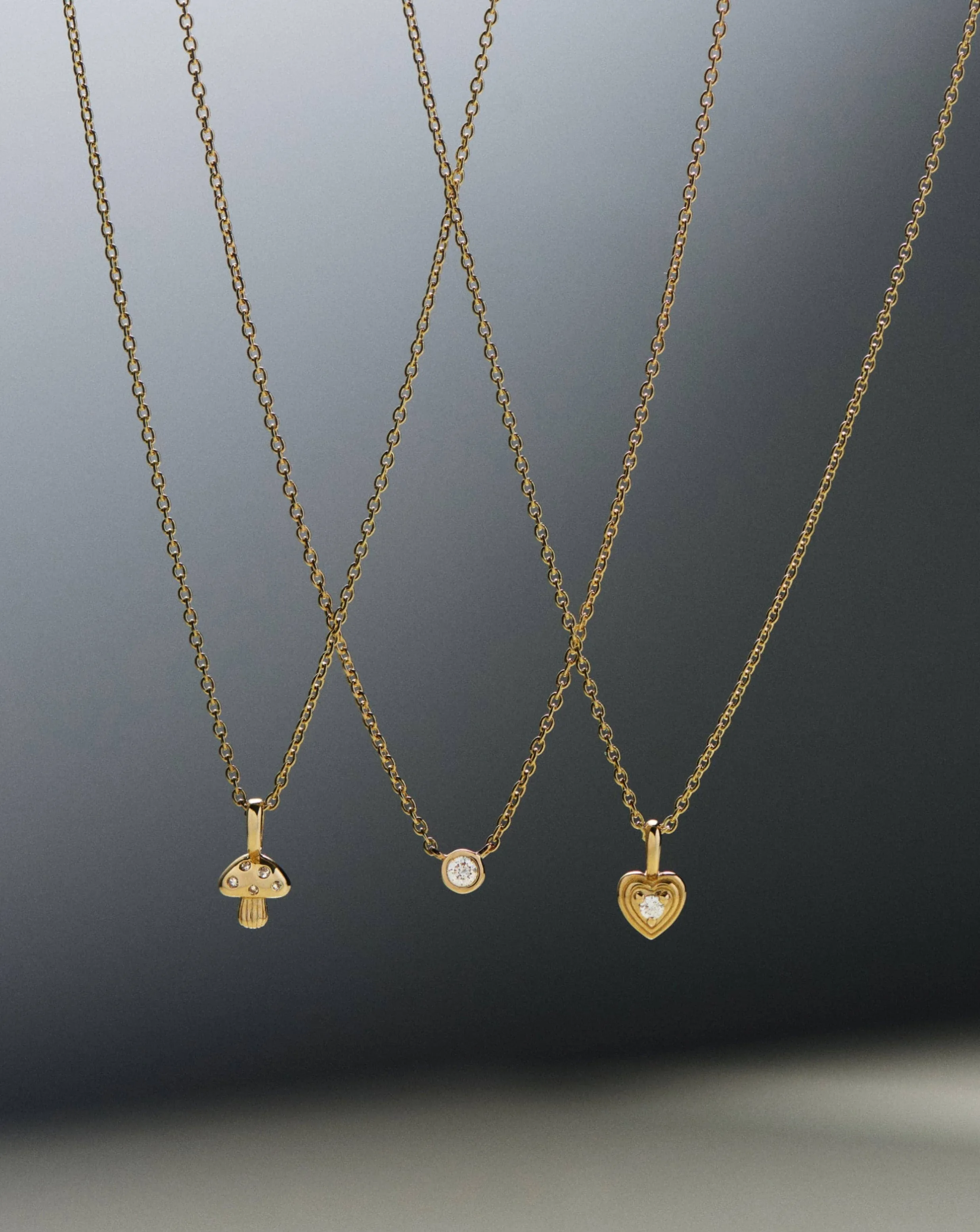 Fine Diamond Solitaire Pendant Necklace | 14k Solid Gold/Diamond