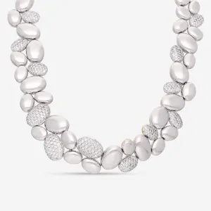 Gbelin Madagaskar 18K White & Yellow Gold Diamond Necklace 42K-1112.3