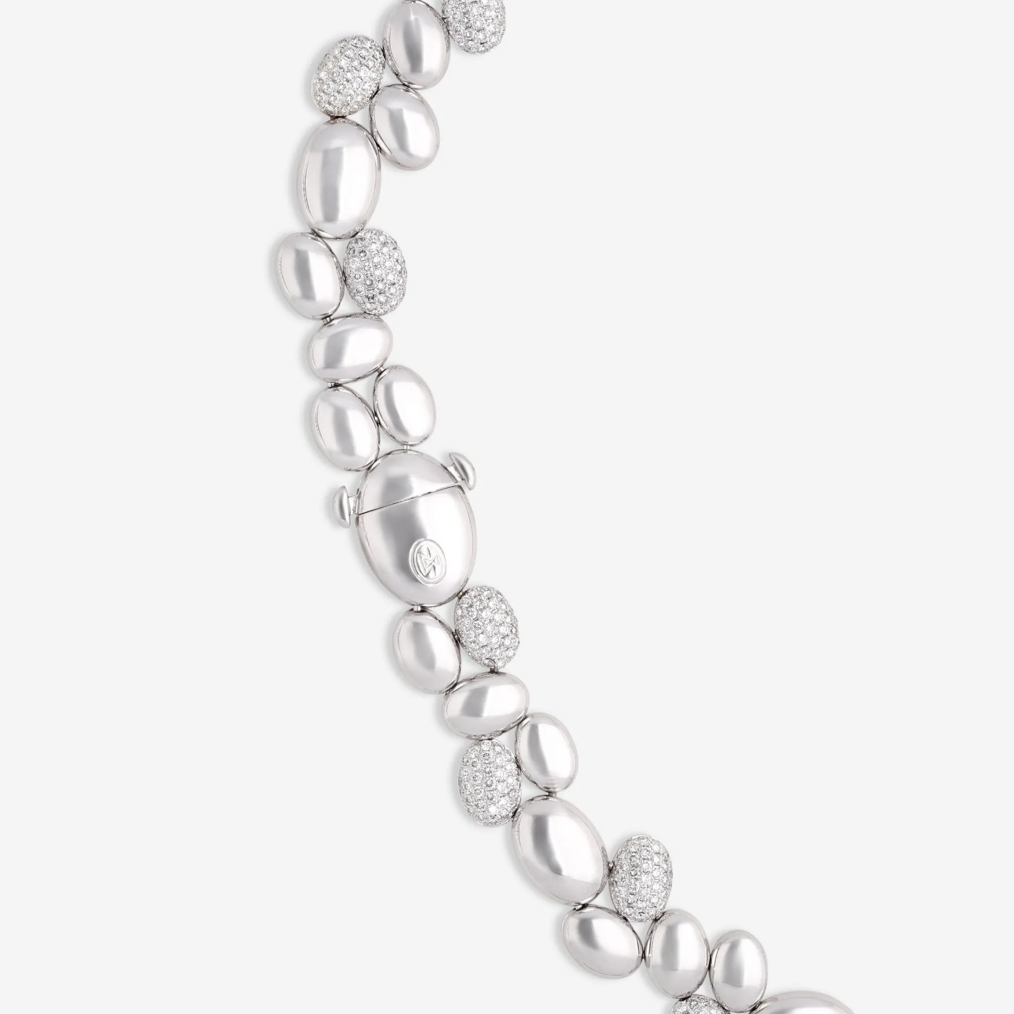 Gbelin Madagaskar 18K White & Yellow Gold Diamond Necklace 42K-1112.3